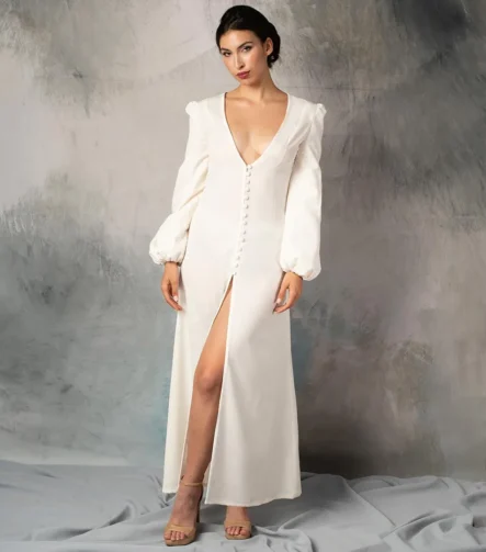 Vestido con raja