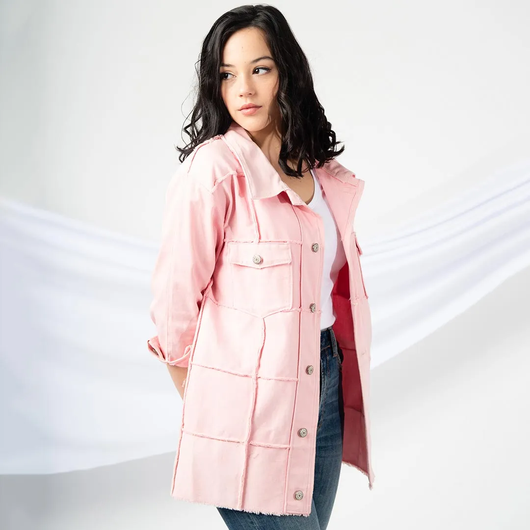 Chaqueta vaquera rosa
